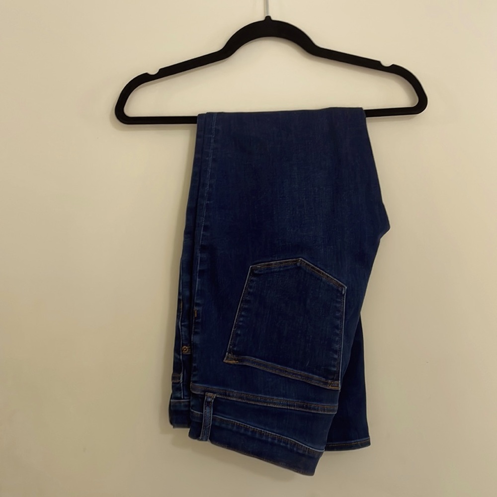 J. Crew 9” High-Rise Toothpick dark denim size 32R - Picture 3 of 5